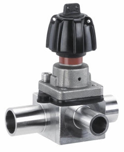 Diaphragm Vavle, Manual [WELD CONNECTIONS: 0.5" (1) on 1.5" (2)]