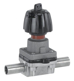Diaphragm Valve, Manual (CLAMP CONNECTIONS: 0.5")